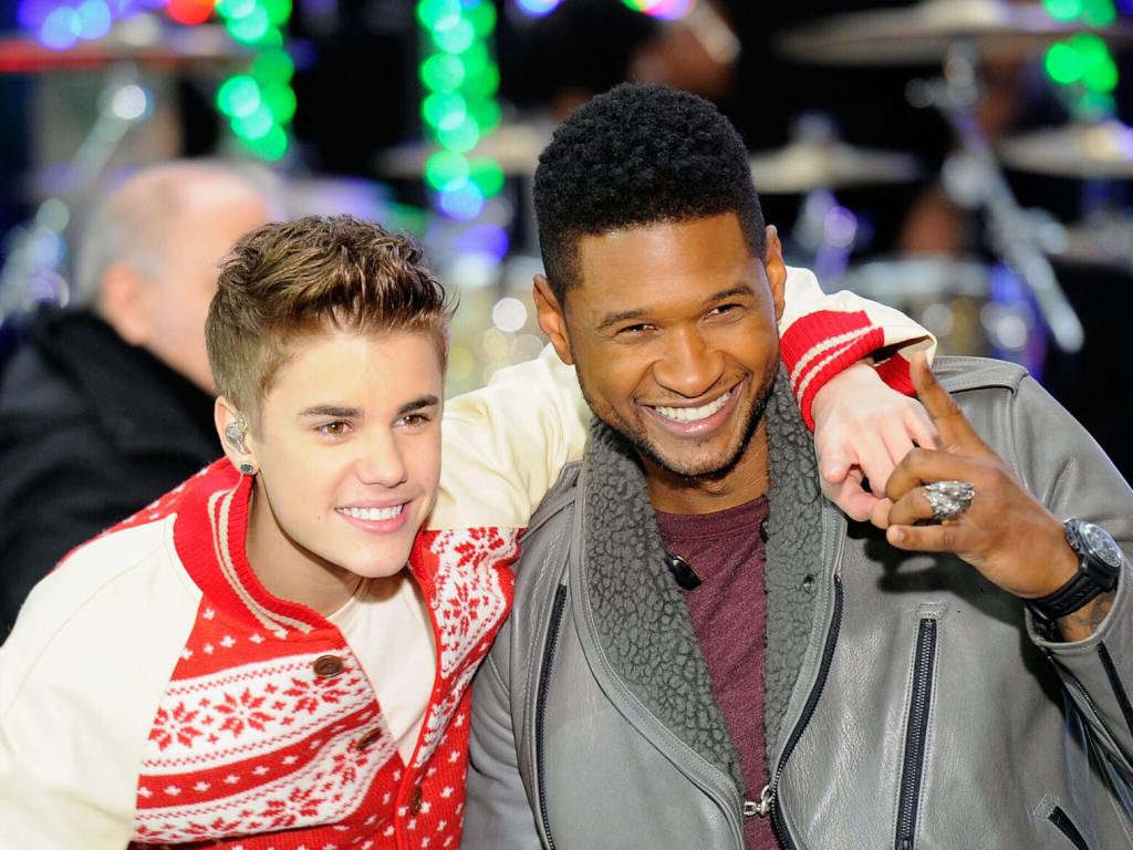 Justin Bieber and Usher perform on NBC's "Today"