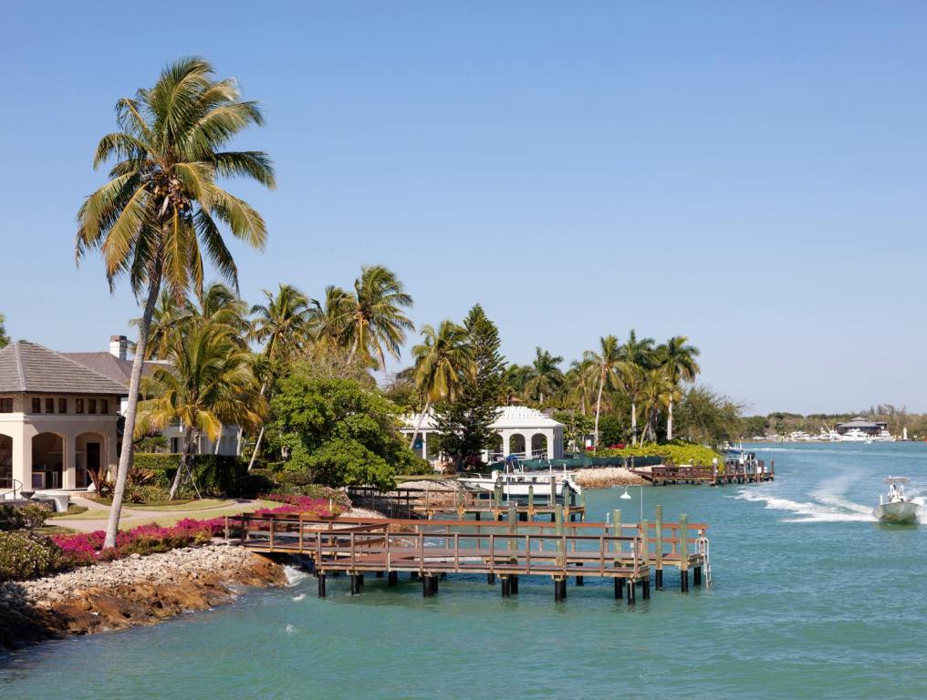 Waterfront villas in the city of Naples. Florida, United States