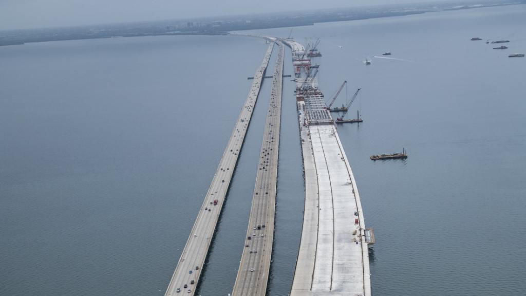 Construcción Del Howard Frankland Bridge