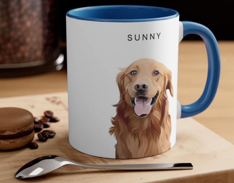 personalized dog coffee mug