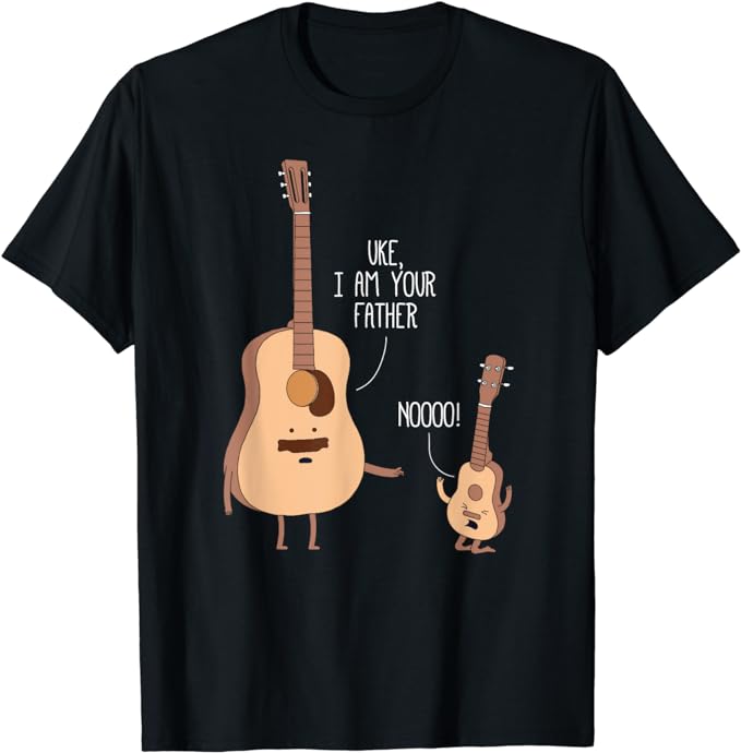 uke I am your father star wars parody music black shirt