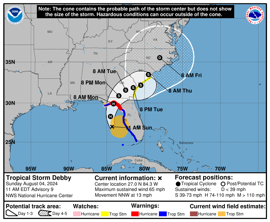 Tormenta Tropical Debby