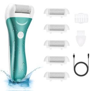 foot care products: blue electric callus remover with accessories